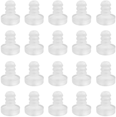 Dailygoods- Rubberen Stoppers 60 Stuks - Transparante Meubeldeurbuffers - Deurdemper - Anti-botsing - Kunststof - Maat 5 x 10 x 12 mm - Doppen