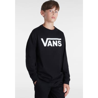 Vans Unisex Classic Longsleeve Black/white Größe: L | T-Shirts Outlet | Unisex | Schwarz