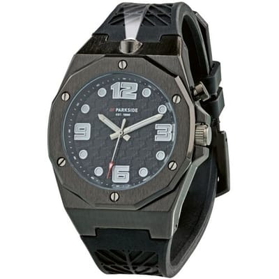 PARKSIDE Horloge met licht, Fan Edition, 40 mm (Zwart)