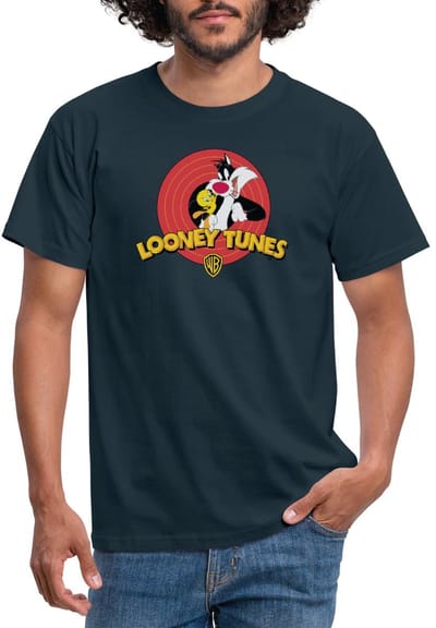 Looney Tunes Sylvester And Tweety T-Shirt Heren