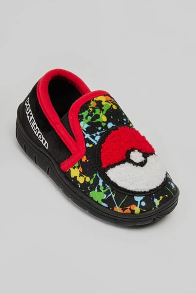 Pokémon Sloffen Jongens – Pantoffels Meisjes – Pokéball Design – Maat 27 t/m 36 – Antislip Zool – Warm & Zacht