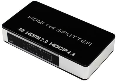 1x4 HDMI-splitter UHD 4K/60Hz 3D HDMI2.0 HDCP2.2 18Gbps