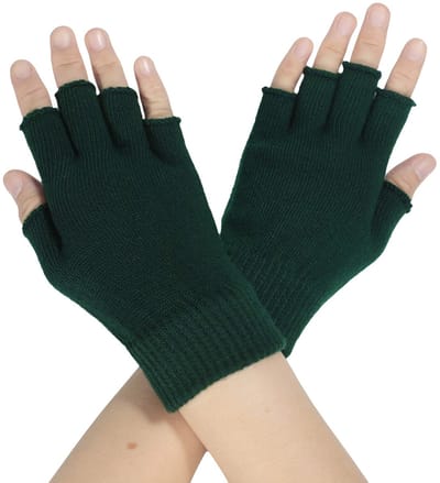 Dailygoods - Vingerloze Winterhandschoenen Dames - Gebreid en Rekbaar - Ideaal voor Computer en Smartphone - Zacht en Comfortabel - Warmte voor Koud W
