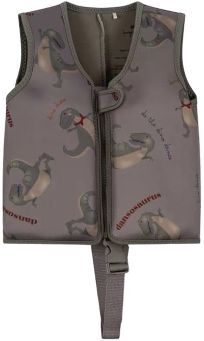 Sogiol® Zwemvest -15-19 Kg - Drijfvest - Zwemvest Kind met Dinosaurus Staart - Donkergrijs