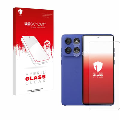 upscreen - Screenprotector voor Motorola Edge 60 Stylus (Voor+Camera) - Folie Beschermfolie Beschermglas transparant