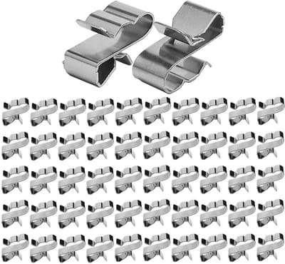 Clips voor fotovoltaïsche kabels 50 stuks - roestvrij staal - metalen draadclips - kabelbevestiging met zekerheid - SnelShoppen