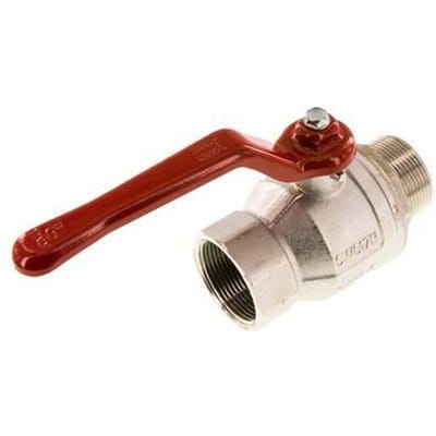 Buiten x Binnendraad R/Rp 1-1/2 inch 2-Weg Messing Kogelkraan - BL2BN-M-MF-112