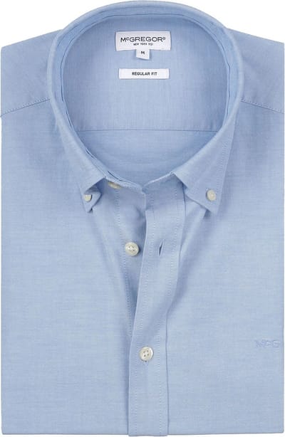 McGregor Overhemd Oxford Blauw - Maat XL - Heren