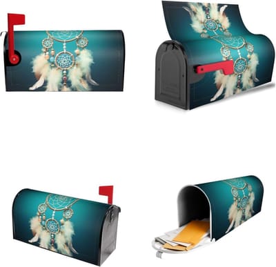Brievenbus Cover - Brievenbushoes - Buiten Decoratie - Magnetisch Bevestigd - 21x18 Inch - Zwart