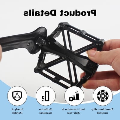 Aluminium Mountainbike Pedalen met Sealed Bearings, Platform Pedalen voor Fietsen en Wrench Inclusief
