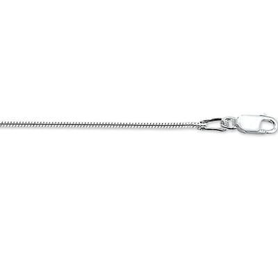 YO&NO - Ketting - Zilver - Slang rond -  1,2 mm -  41 + 4 cm - Zilver 925