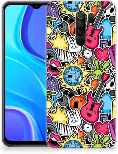 Xiaomi Redmi 9 Silicone Back Cover Punk Rock