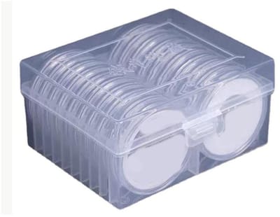 Allecto - Munthouder Case - Munt Container - Opbergdoos voor Muntenverzameling - Transparant - Muntcapsules - Bescherming voor Munten - Geschikt vo...
