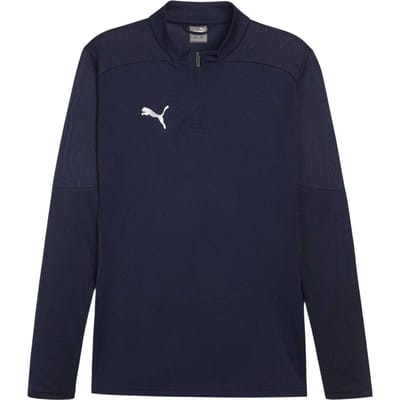 Puma Heren Team Final trainingsfleece met kwartritssluiting (Marine)
