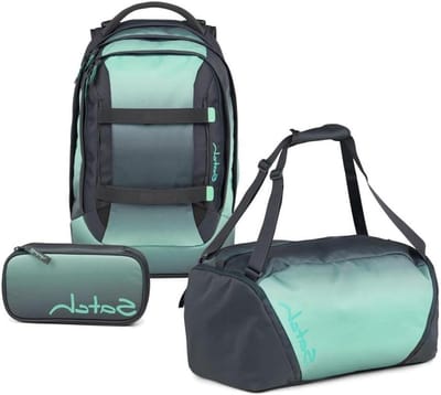 Schoolrugzak Set - Rugzak en Tas - Naar School Gaan - Drie Delen Set - 47 cm Hoog - Blauw