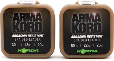 Korda Arma Kord Braided Leader Sub Brown (20m)