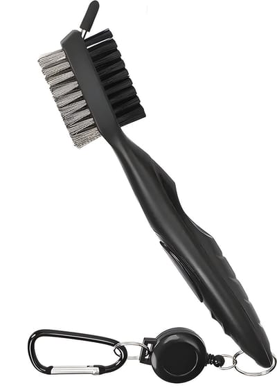Stripe golfclub borstel 3-in-1, golf borstel voor clubs, groefreiniger