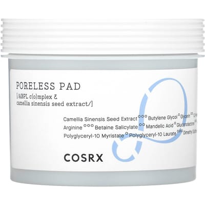 CosRx, poreless pads, 70 sheets, 4.73 fl oz (140 ml)