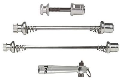 Quick Release Beveiligingsskewer Set voor Fietsen - Zilver
