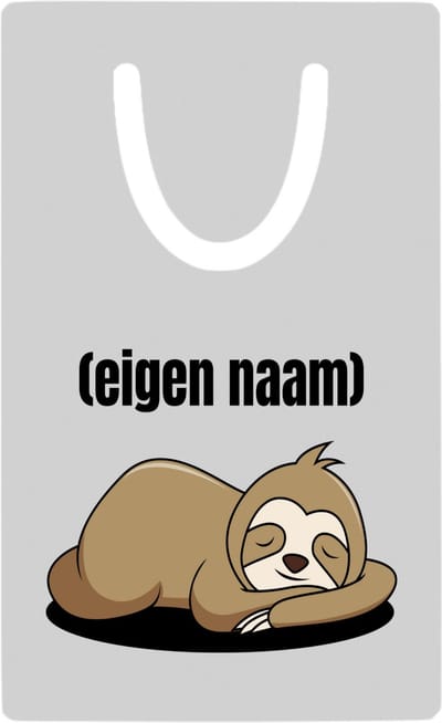 Hacebo® - luiaard met eigen naam metalen boekenlegger - Luiaard - luiaard liefhebbers - iemand die houdt van luiaards - verjaardag - cadeau - kado Bladwijzer boekenleggers - 7.6 cm x 5cm
