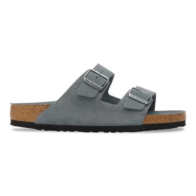 Zachte leren suède sandalen met flexibele zool Birkenstock Arizona