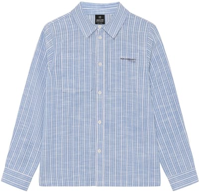 Indian Blue Jeans - Shirt Linen LS Stripe - Bel Air Blue - Maat 128