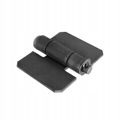 Sterke Plat Zwarte Stalen Scharnier 4mm Dik - Voor Aanhangers & Poorten