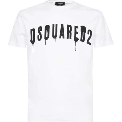 DSQUARED2 heren t-shirt wit / zwart - Maat: XL white