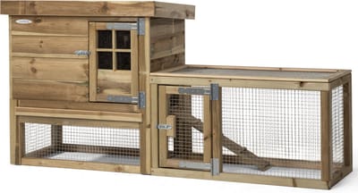 Wood Selections konijnenhok Gradje - Konijnenhok voor buiten - Konijnenren - Konijnenkooi - Nachthok konijn - Konijnenhuis - Dierenverblijf - Konijnen