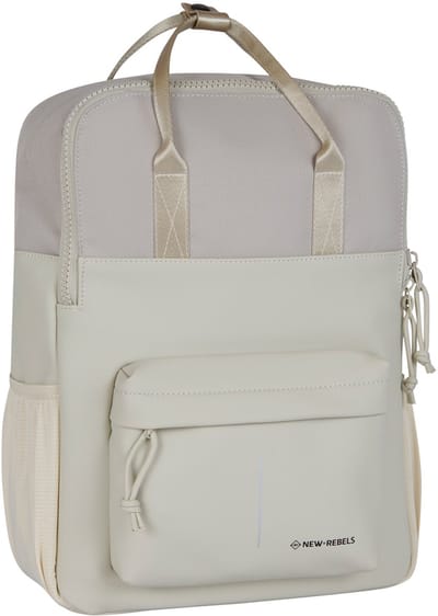 New Rebels Bruce Chicago Beige 17L Rugzak Waterafstotend Laptop 14