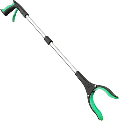 Vuilnisraper Grijper - Opvouwbare Reacher Tool - Afval Oprapen - Groot Bereik - 81 cm - Groen