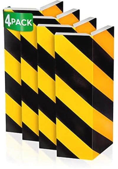 Garagewandbescherming en Hoekbescherming - Reflecterende Wandbeschermers voor Parkeergarages (4 Stuks)