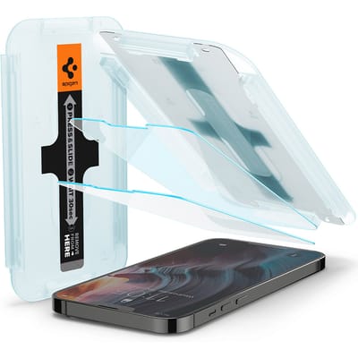 Spigen GLAStR EZ Fit Screenprotector 2 Pack + Applicator voor de Apple iPhone 13 Pro Max