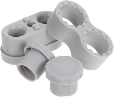 Speelbox Stabilisator - Hek Bevestiging - Veilige Speelomgeving - Antislip Siliconen Basis - 7 x 3.5 cm - Grijs
