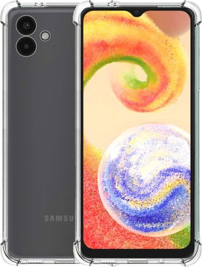 Smartphonica TPU Hardcase hoesje voor Samsung Galaxy A04 shockproof transparant geschikt voor Samsung Galaxy A04