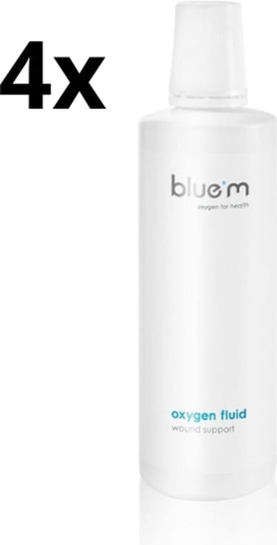 4x Bluem Oxygen Fluid Mondwater 500ml - Voordeelverpakking