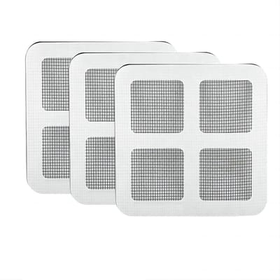 Dailygoods- Reparatiepatches 10 x 10 cm - Reparatie Patches - Sterke Lijm - Waterdicht - Vliegenhor - Voor Muggennetten - Schermreparatie