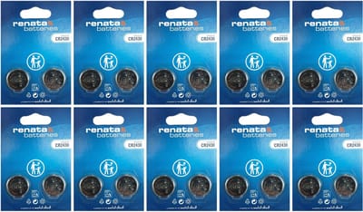 Renata - Knoopcel batterijen - CR2430 - Lithium - 3V - 20 stuks