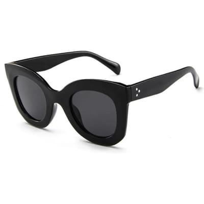 Cat-Eye Klassieke Zonnebril Dames Heren Designer Buiten Klassieke Stijl Zonnebrillen Vrouwelijk Mannelijk Stijlvolle Spiegel Punk Tinten Oculos De Sol BlackGray black