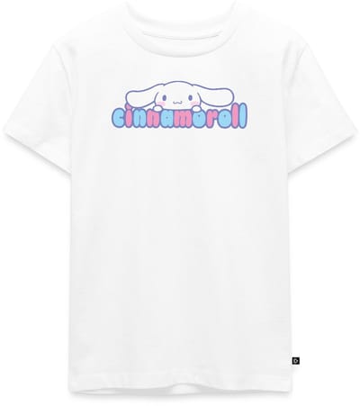 Cinnamoroll Gluurt Over De Letters Premium T Shirt Kinderen