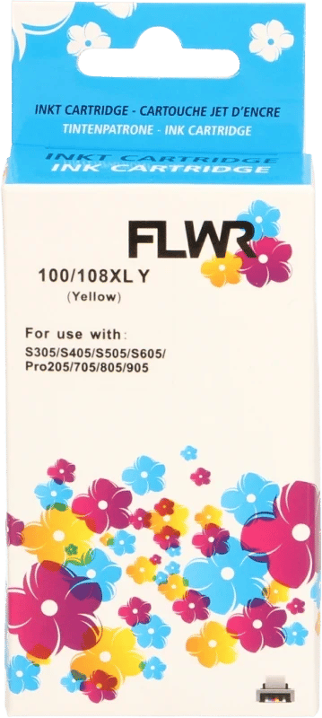 FLWR - Cartridges / Lexmark 100XL / geel / Geschikt voor Lexmark