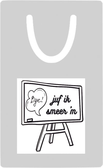 Hacebo® - Juf ik smeer ´m metalen boekenlegger - Juf - Juf - Leraar Bladwijzer boekenleggers - 7.6 cm x 5cm