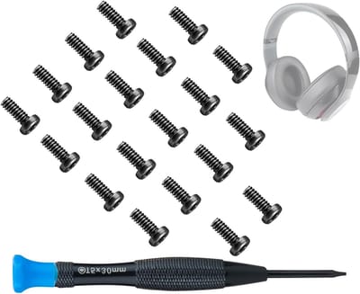 Vervangende Schroeven voor Hoofdband van Beats Studio 3, Studio 2 en Studio Pro - 20 Stuks, Eenvoudige Doe-Het-Zelf Installatie voor Hoofdtelefoons