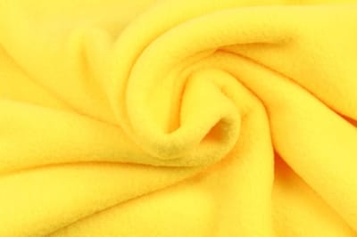 10 meter fleece stof - Geel - 100% polyester