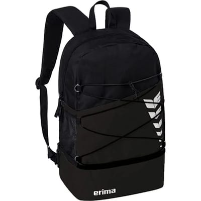 Erima Six Wings Multifunctionele Rugzak Met Bodemvak - Zwart | Maat: UNI
