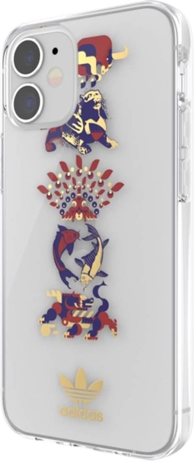 adidas Clear Case CNY TPU kleurrijke dieren hoesje voor iPhone 12 mini - kleurrijk