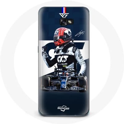 Coque pour samsung galaxy A5 2016 Formule 1 Max Verstappen Pilote automobile F1 Bleu