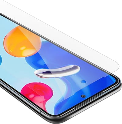 Cadorabo Screenprotector geschikt voor Xiaomi RedMi NOTE 11 4G / 11S 4G - Pantser film Beschermende film in KRISTALHELDER Geharde (Tempered) display beschermglas in 9H hardheid met 3D Touch