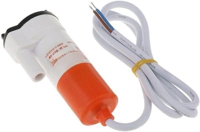 Dompelpomp 12V - Draagbare waterpomp - Watervoorziening camper - Stille werking - 6 meter hefhoogte - Oranje/Wit