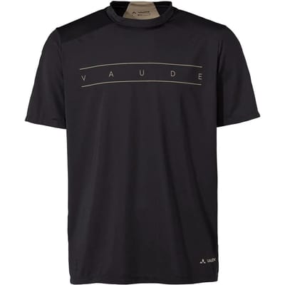 Vaude Bike Qimsa Logo T-shirt Met Korte Mouwen Zwart 2XL Man